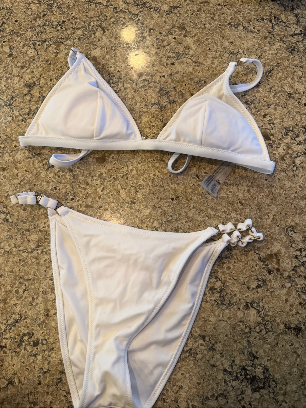 Victoria's Secret White Bikini Set with Braided Detail